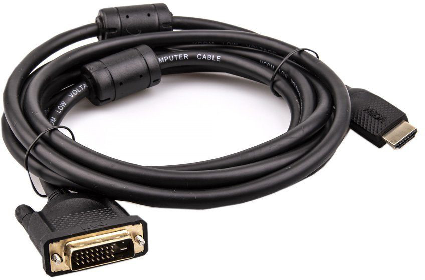 VCOM CG484GD-3M Кабель HDMI AM/DVI(24+1)M, 3м, CU, 1080P@60Hz, 2F, VCOM <CG484G-3M>
