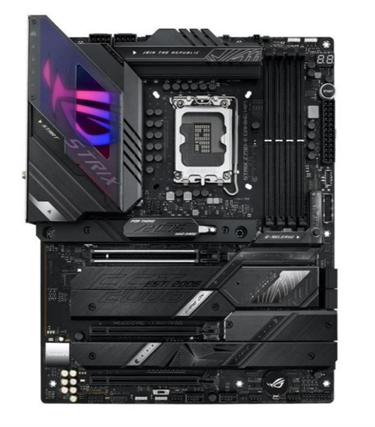 Материнская плата ASUS ROG STRIX Z790-E GAMING WIFI, LGA1700, Z790, 4*DDR5, DP+HDMI, 4xSATA3 + RAID, M2, Audio, 2,5Gb LAN, USB 3.2, USB 2.0, ATX; 90MB1CL0-M0EAY0 (ROG STRIX Z790-E GAMING WIFI)