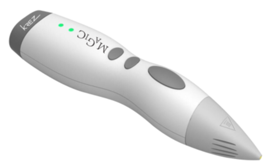 3D ручка KREZ Magic P3D09 серый