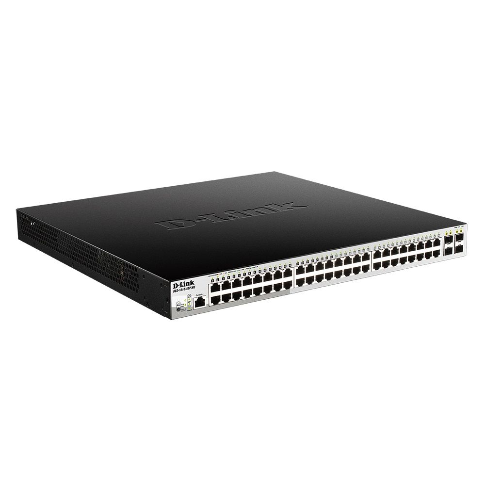 Коммутатор D-Link DGS-1210-52P/ME DGS-1210-52P/ME/B1A 48G 4SFP 24PoE 193W управляемый