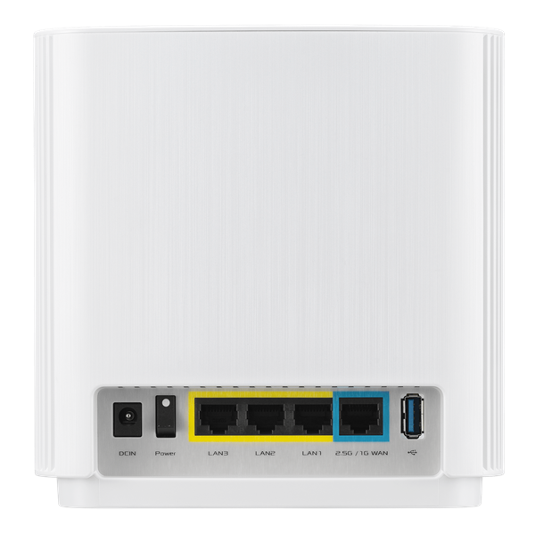 Роутер ASUS XT9 (W-2-PK))//2 access point, 802.11b/g/n/ac/ax, 574 + 4804Mbps, 2,4 + 5 gGz, white ; 90IG0740-MO3B40 (XT9 (W-2-PK))