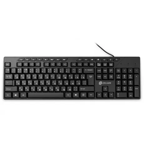 Клавиатура Oklick125M черный USB Multimedia (1678108) в Санкт-Петербурге