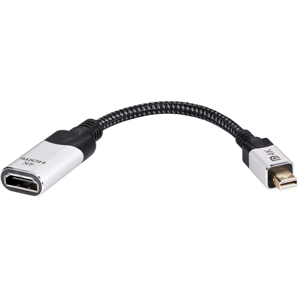 Адаптер miniDisplayPort(M) ---> HDMI(F) 0.15m 4K@60Hz VCOM <CG616M-0.15> Адаптер VCOM Mini DisplayPort M/HDMI F (CG616M-0.15)