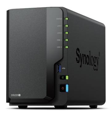СХД настольное исполнение 2BAY NO HDD DS225+ SYNOLOGY