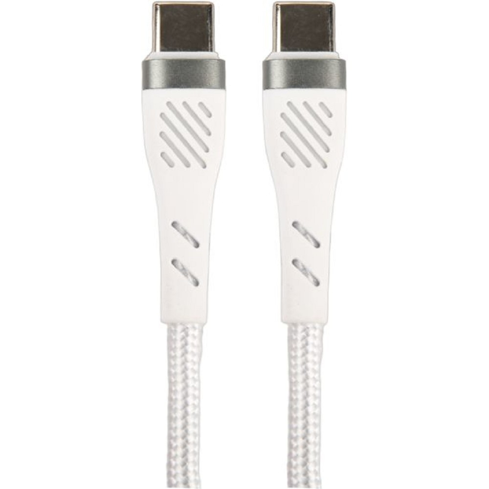 PERFEO Кабель USB C вилка - C вилка, 60W, белый, длина 1 м., POWER (C1104)