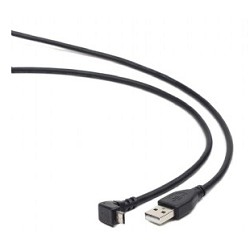 Gembird/Cablexpert Pro CCP-mUSB2-AMBM90-6, AM/microBM 5P, 1,8м, угловой, экран, черный