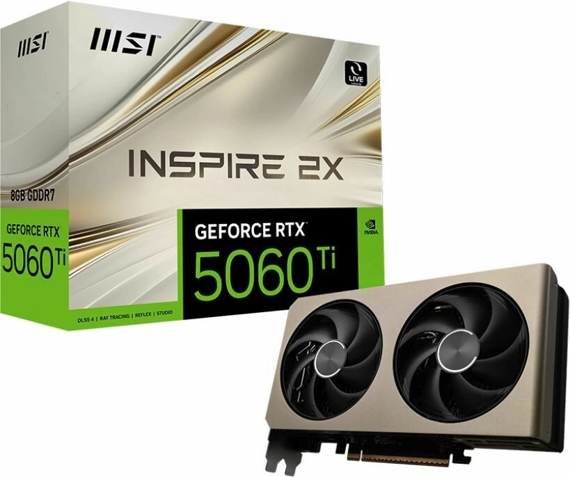 Видеокарта MSI RTX 5060 TI 8G INSPIRE 2X