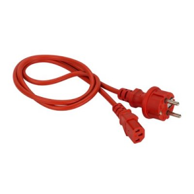 Кабель питания Lanmaster LAN-PP13/SH-1.8-RD