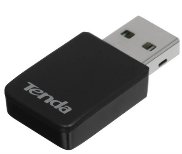 Двухдиапазонный Wi-Fi адаптер Tenda U11, 2,4/5 ГГц, до 900 Мбит/с, подключение USB, внутренняя антенна