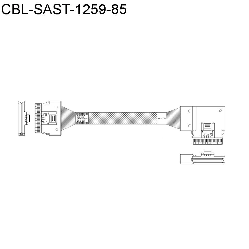 Кабель SuperMicro CBL-KIT-220U-TNR-22N Cable Kit with 11 NVMe cables for X12 Ultra 220U-TNR