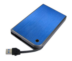 AgeStar 3UB2A14 (Blue) Мобил рек usb3.0 to 2,5"hdd SATA алюминий [10607]