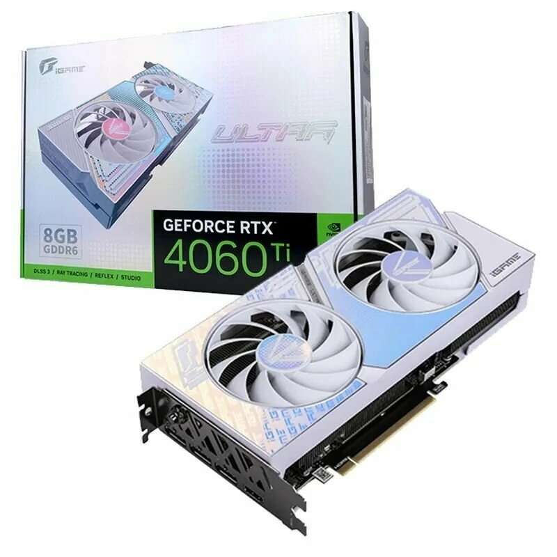 Видеокарта Colorful GeForce RTX 4060 Ti Ultra W DUO OC 8GB-V (RTX 4060 Ti Ultra W DUO OC 8GB-V)