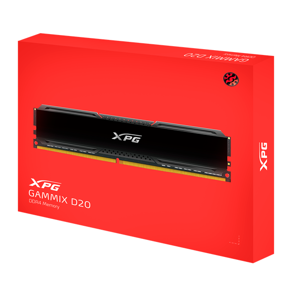 Оперативная память ADATA 32GB DDR4 3200 (2*16Gb) XPG GAMMIX D20 AX4U320016G16A-DCBK20, CL16, 1.35V K2*16GB Black