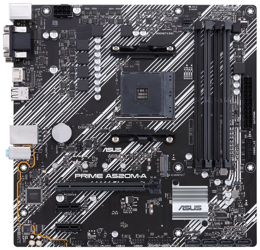 Материнская плата Asus PRIME A520M-A (90MB17H0-M0EAY0)
