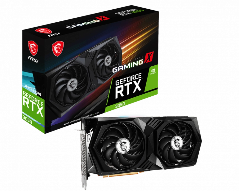 Видеокарта MSI RTX 3050 GAMING X 8G