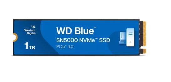 Твердотельный диск 1TB WD Blue, NVMe, M.2 2280, [R/W - 5150/4900 MB/s]