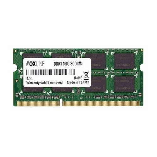 Foxline DDR3 SODIMM 4GB FL1600D3S11SL-4G (PC3-12800, 1600MHz, 1.35V)