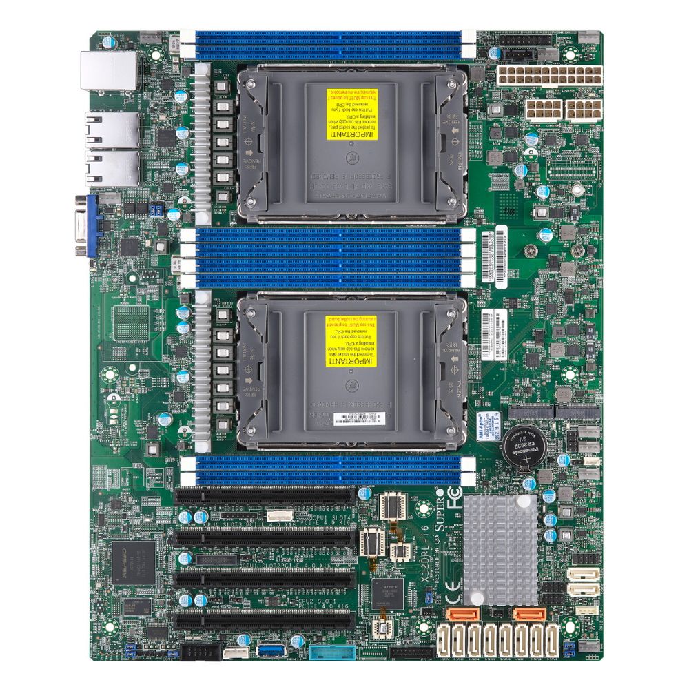 Материнская плата Supermicro Motherboard 2xCPU X12DPL-i6 3rd Gen Xeon Scalable TDP 185W/8xDIMM/ 12XSATA/ C621A RAID 0/1/5/10/2x1Gb/4xPCIex16/M.2Bulk (MBD-X12DPL-i6-B)
