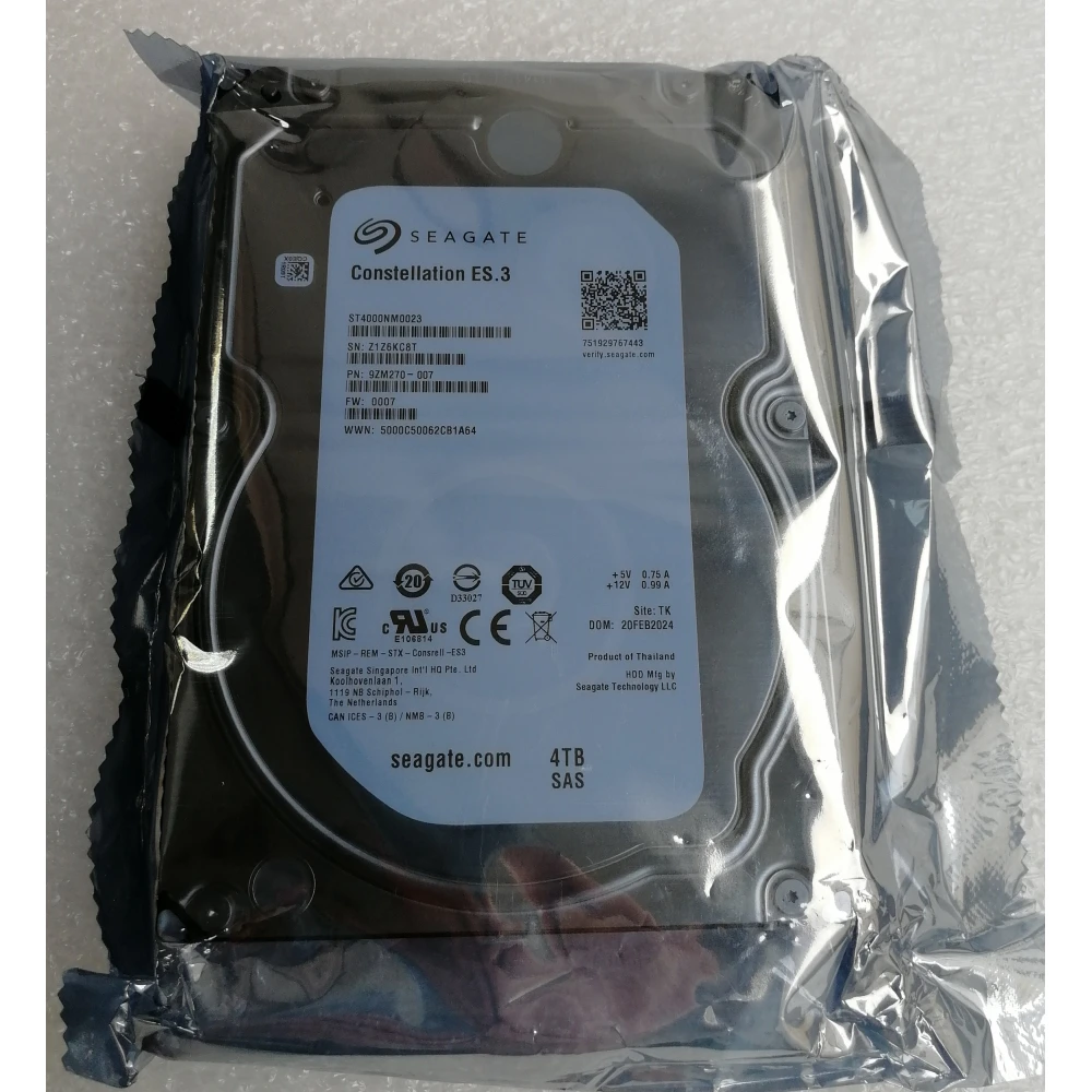 Жесткий диск Seagate ST1000NM0023 1 ТБ 6G 7.2K SAS 3.5' серверный HDD