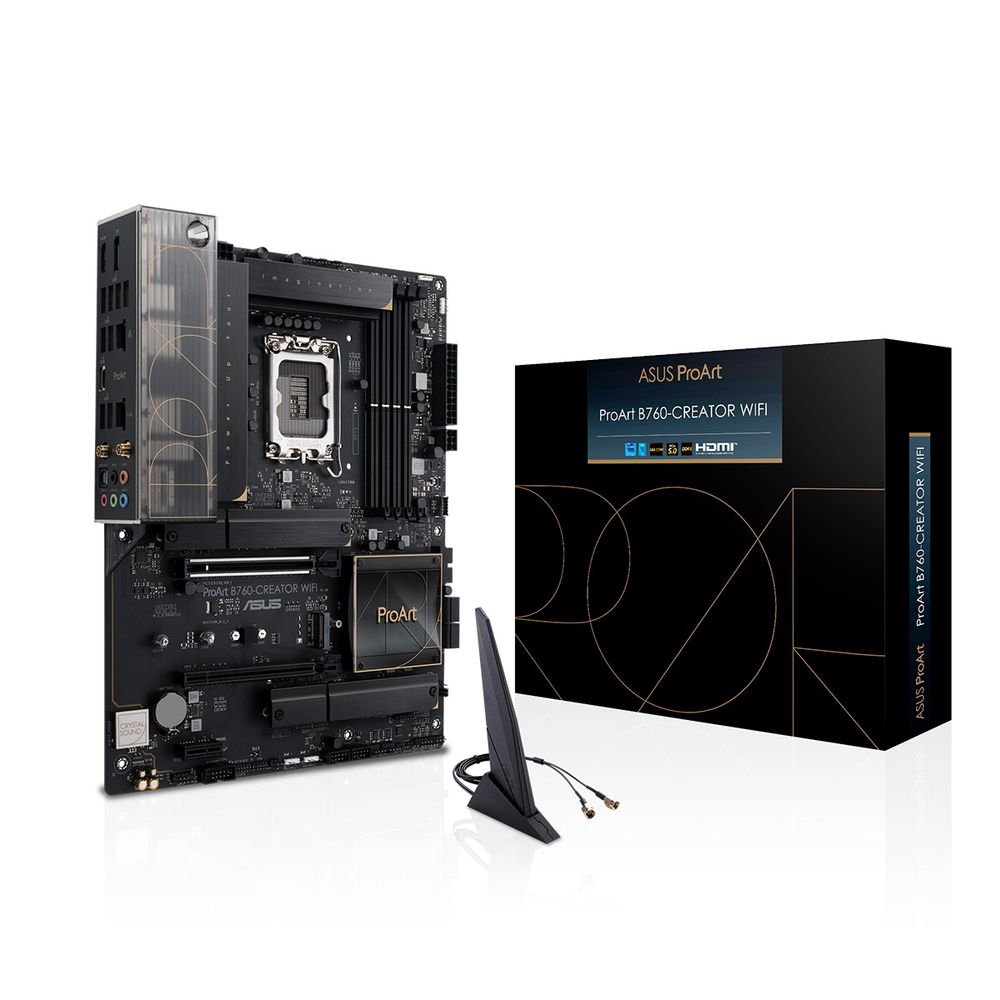 Материнская плата ASUS PROART B760-CREATOR WIFI /LGA1700,B760,PCIE5.0,USB32GEN2X2,MB (90MB1FY0-M1EAY0)