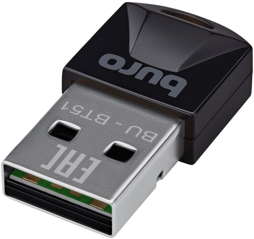 Адаптер USB Buro BU-BT51 Bluetooth 5.1+EDR class 1.5 20м черный