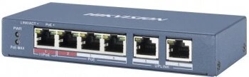 Коммутатор Hikvision DS-3E0106P-E/M(B)