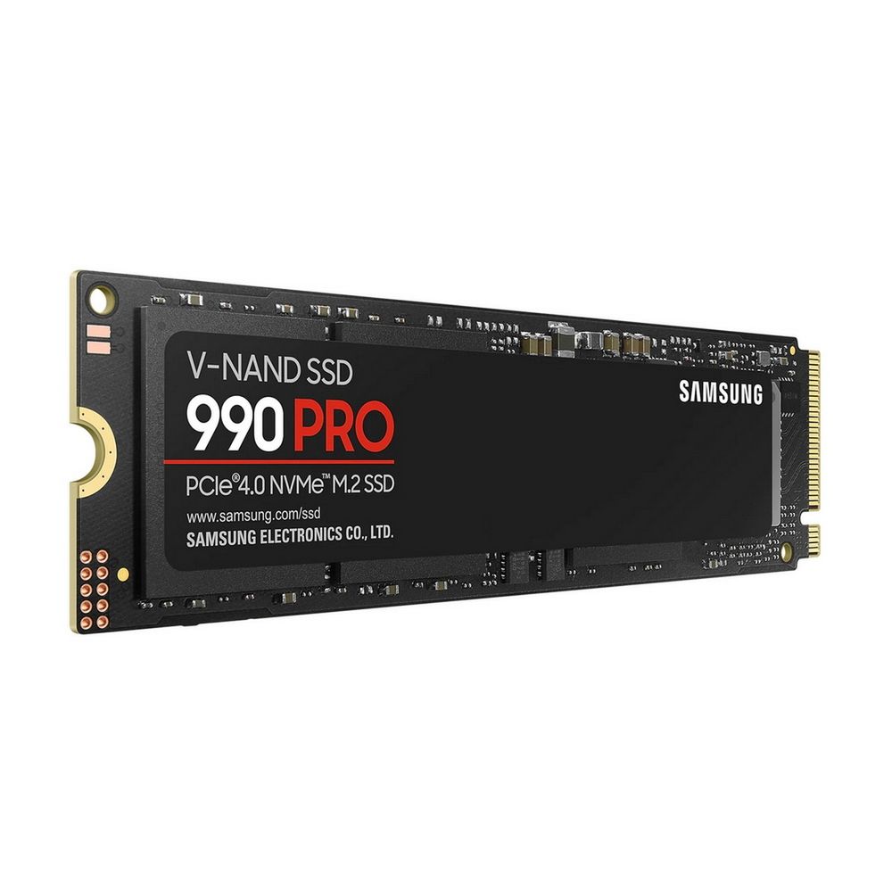 Твердотельный накопитель SSD M.2 (PCI-E NVMe 2.0 Gen 4.0 x4) 4Tb Samsung 990 PRO (R7450/W6900MB/s) 1year (MZ-V9P4T0BW)