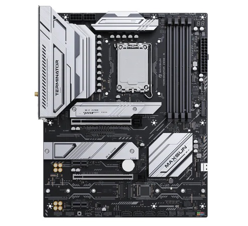 Материнская плата MAXSUN MS-Terminator Z890-A WIFI, LGA1851, Z890, 4*DDR5, 4*SATA3, 4*M.2, USB 3.2, USB 2.0, Type-C, 4*PCIEx16, HDMI+DP, ATX