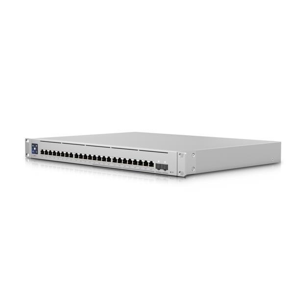 Сетевой коммутатор UBIQUITI USW-ENTERPRISE-24-POE Type L3 2xSFP+ 12x1GbE 12x2.5GbE PoE порты 24 400 Вт USW-ENTERPRISE-24-POE