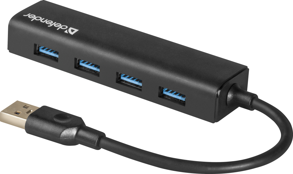 DEFENDER Универсальный USB разветвитель Quadro Express USB3.0, 4 порта (83204)
