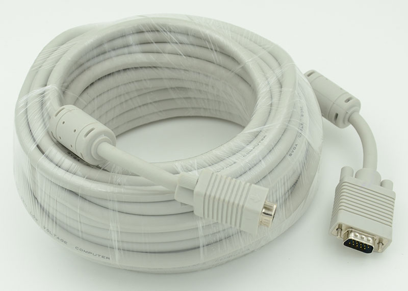 Кабель CABLE30 DB15 (m) DB15 (m) 30м феррит.кольца белый