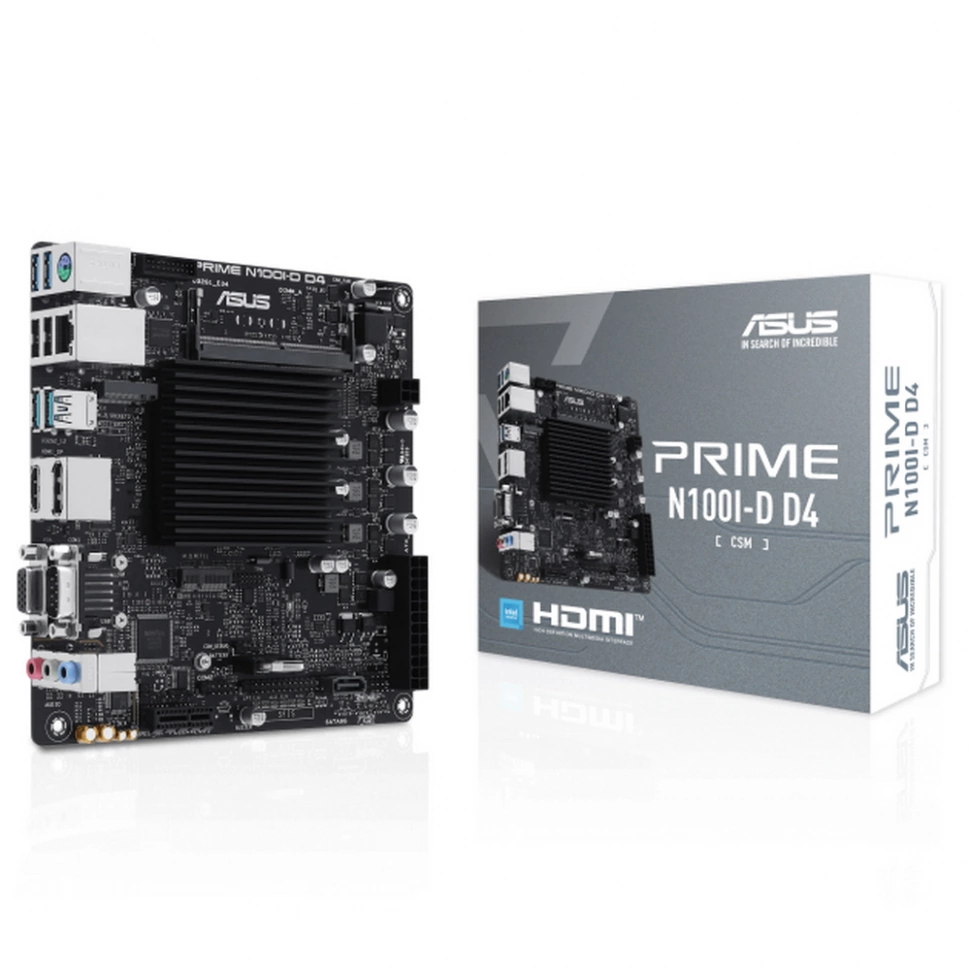 Материнская плата Asus PRIME N100I-D D4-CSM (90MB1F70-M0EAYC)