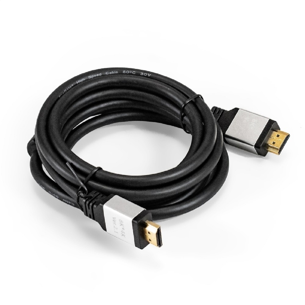 Exegate EX294704RUS Кабель HDMI ExeGate EX-CC-HDMI8K-3.0 (19M/19M, v2.1, 3м, 8K UHD, Ethernet, позолоченные контакты)