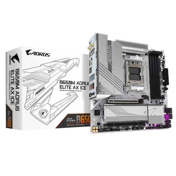 Материнская плата GigabyteB650M A ELITE AX ICE