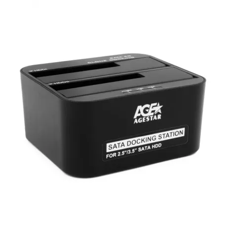 Док-станция для HDD/SSD AgeStar 2x2.5" 3.5" SATA черный (3UBT6-6G(BLACK)) в Санкт-Петербурге