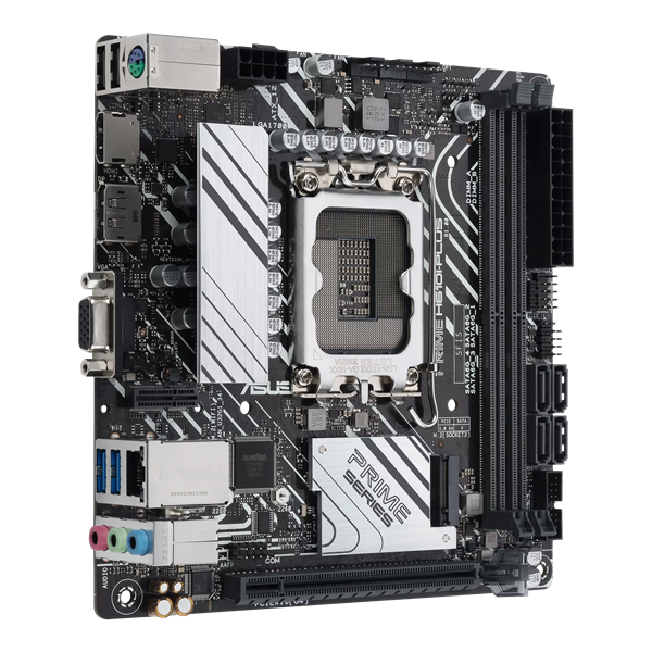 Материнская плата ASUS PRIME H610I-PLUS-CSM, LGA1700, B610, 2*DDR5, VGA+DP+HDMI, SATA 6.0, M.2, USB 3.2, USB 2.0, mITX; 90MB1GB0-M0EAYC (PRIME H610I-PLUS-CSM)