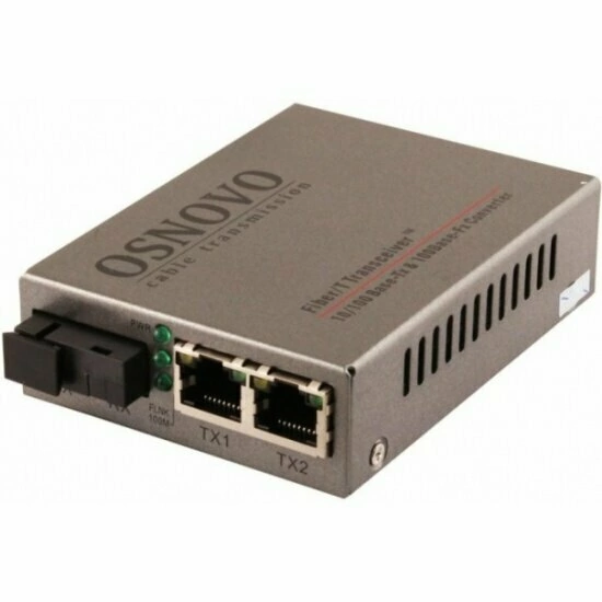 Медиаконвертер Osnovo OMC-100-21S5a