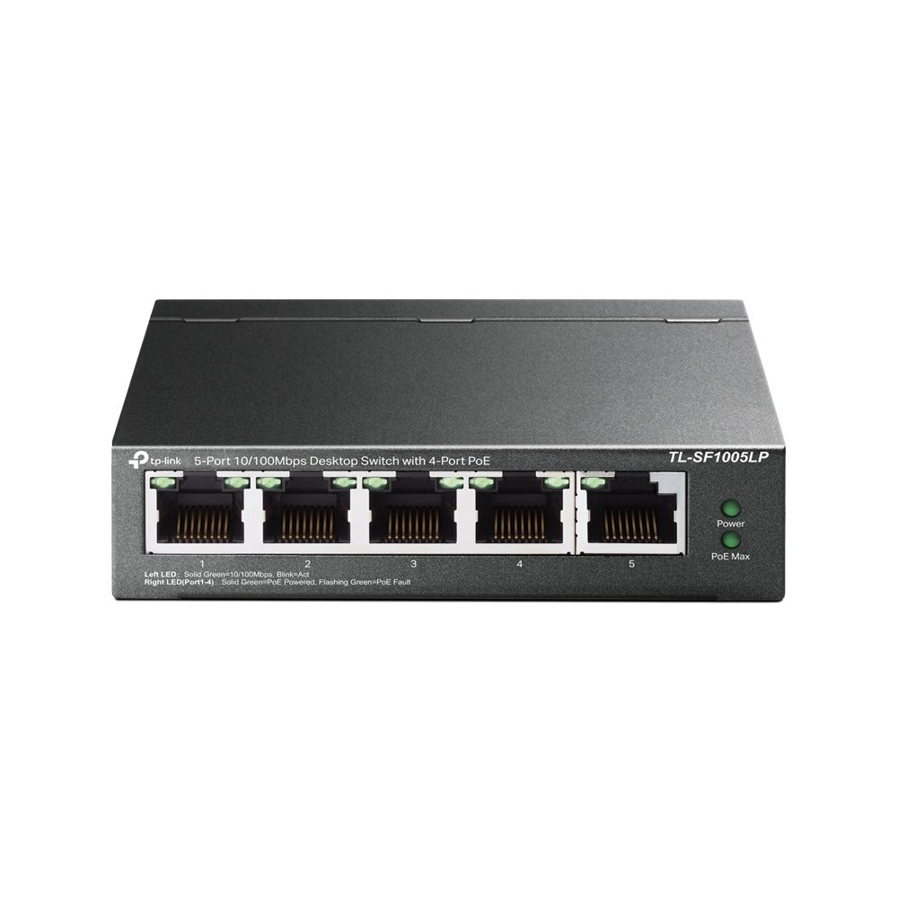 Коммутатор TP-Link TL-SF1005LP 5x100Mb 4PoE 41W неуправляемый