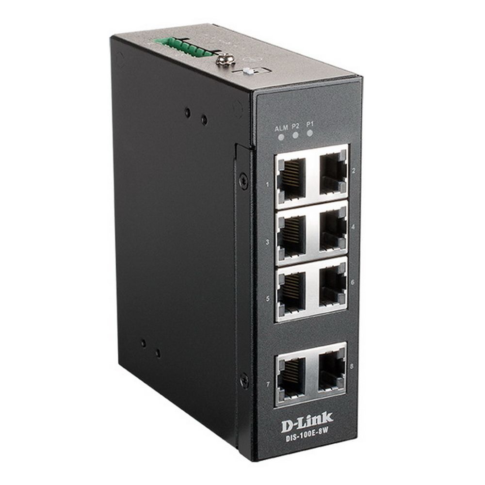 Коммутатор D-Link DIS-100E-8W/A1A 8x100Mb неуправляемый