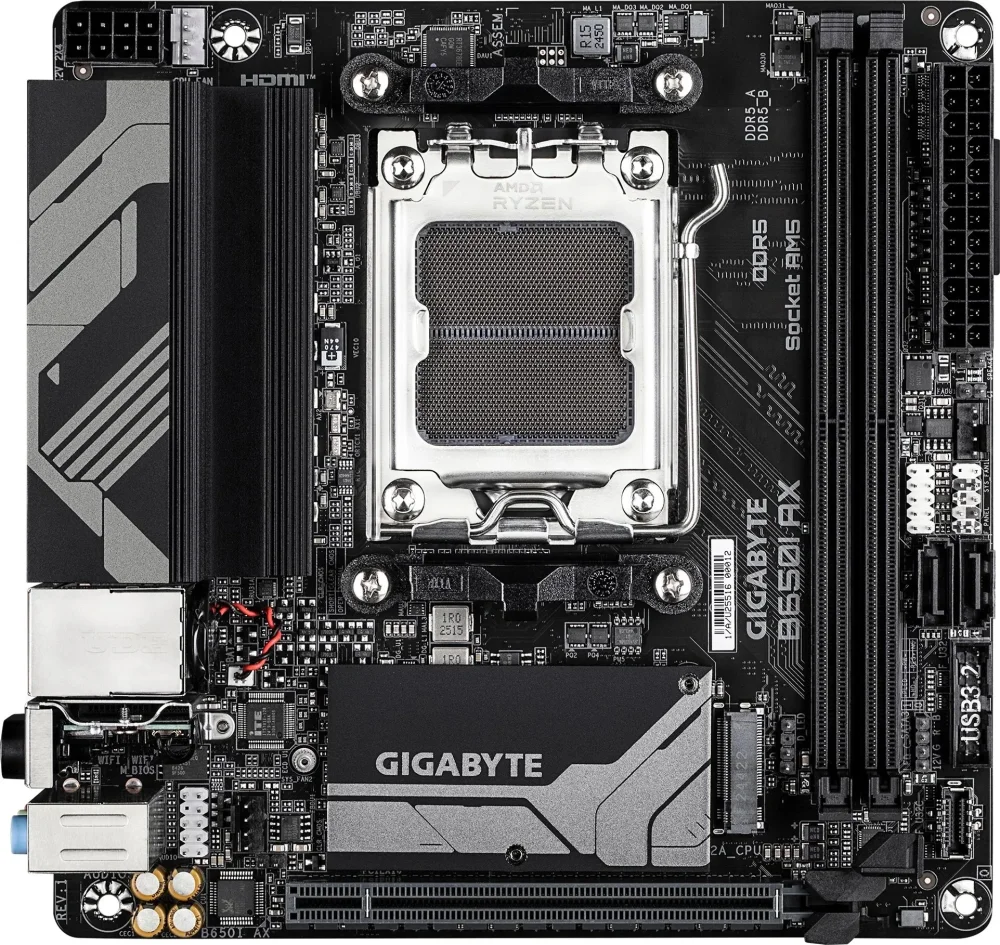 Материнская плата Gigabyte B650I AX, Socket AM5, 2xDDR5-5200 в Санкт-Петербурге
