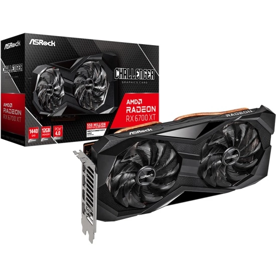 Видеокарта ASRock AMD Radeon RX 6700 XT Challenger D OC (RX6700XT CLD 12GO)
