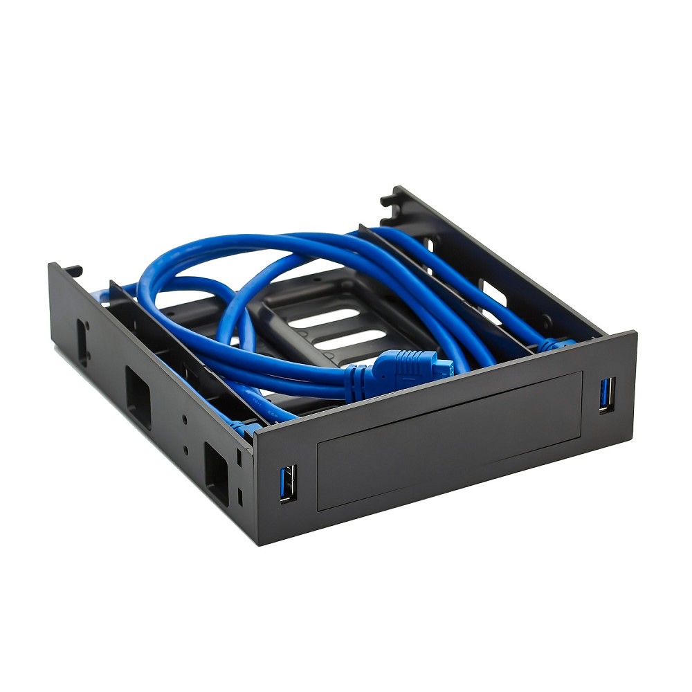 Exegate EX280445RUS Салазки (переходник) для установки HDD 2.5/3.5" в отсек 5.25" с 2*USB3.0 Exegate HD-2U3