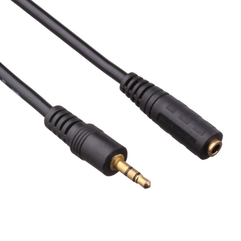Exegate EX205308RUS Удлинитель звуковой (3.5mm Jack M - 3.5mm Jack F) 2м Exegate, позолоченные разъемы
