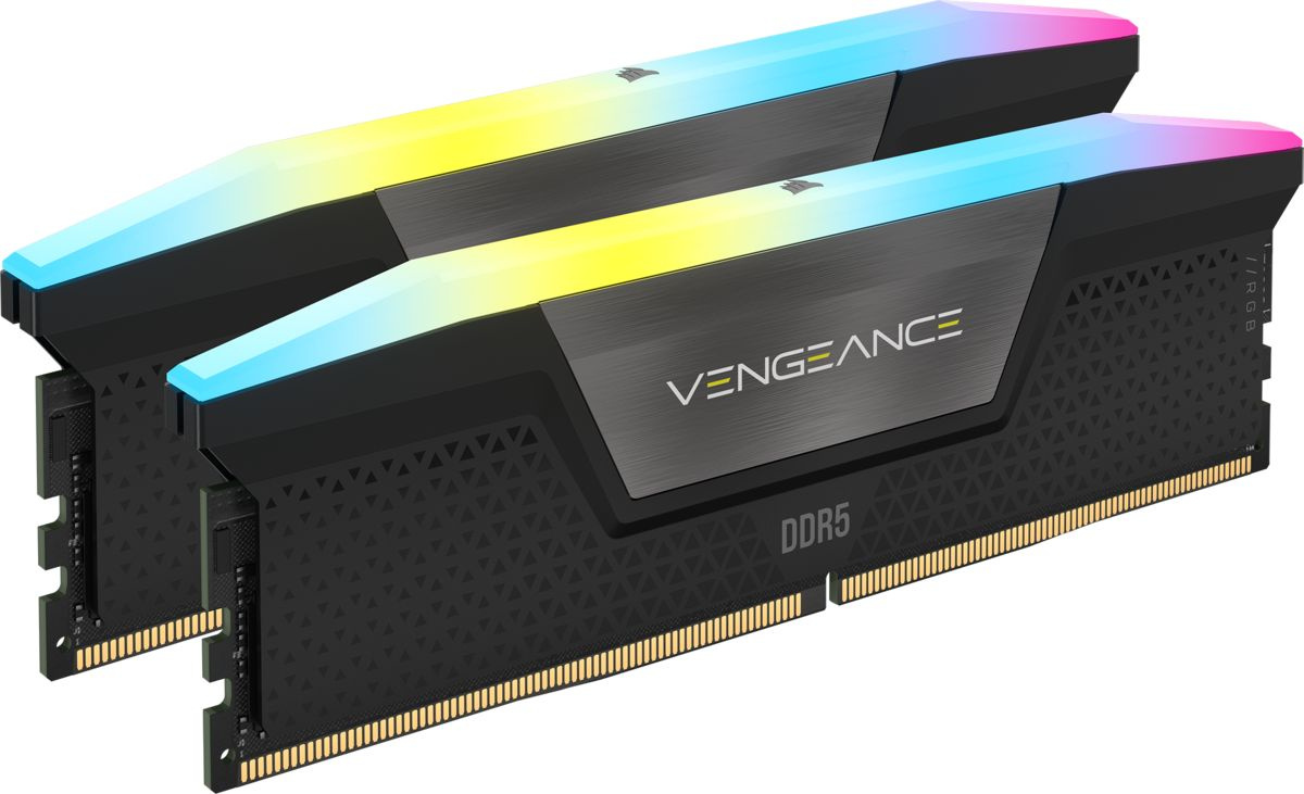 Память DDR5 2x16Gb 5600MHz Corsair CMH32GX5M2B5600C40K Vengeance RGB RTL PC5-44800 CL40 DIMM 288-pin 1.25В