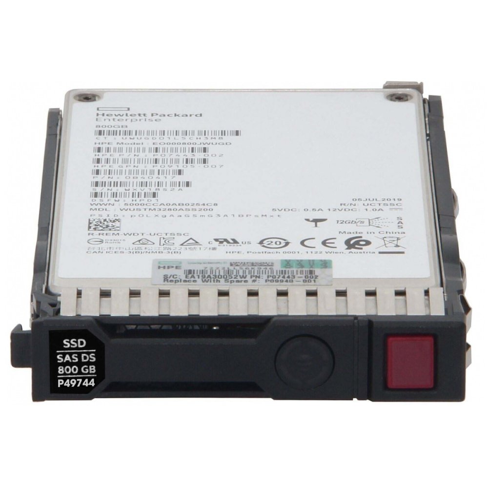 Жесткий диск HP 800GB 12G MU SAS SSD 2.5 [P49744-001]