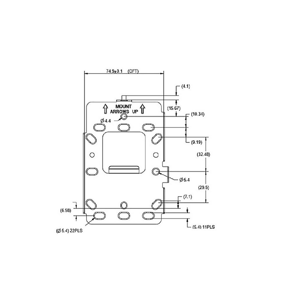 Крепление CISCO Mounting bracket for Catalyst 9105AX, OEM, AIR-AP-BRACKET-W4