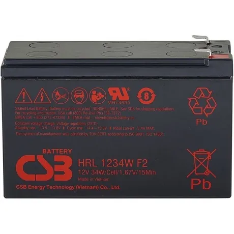 Батарея для ИБП 12V 9Ah CSB HRL1234W F2FR в Санкт-Петербурге