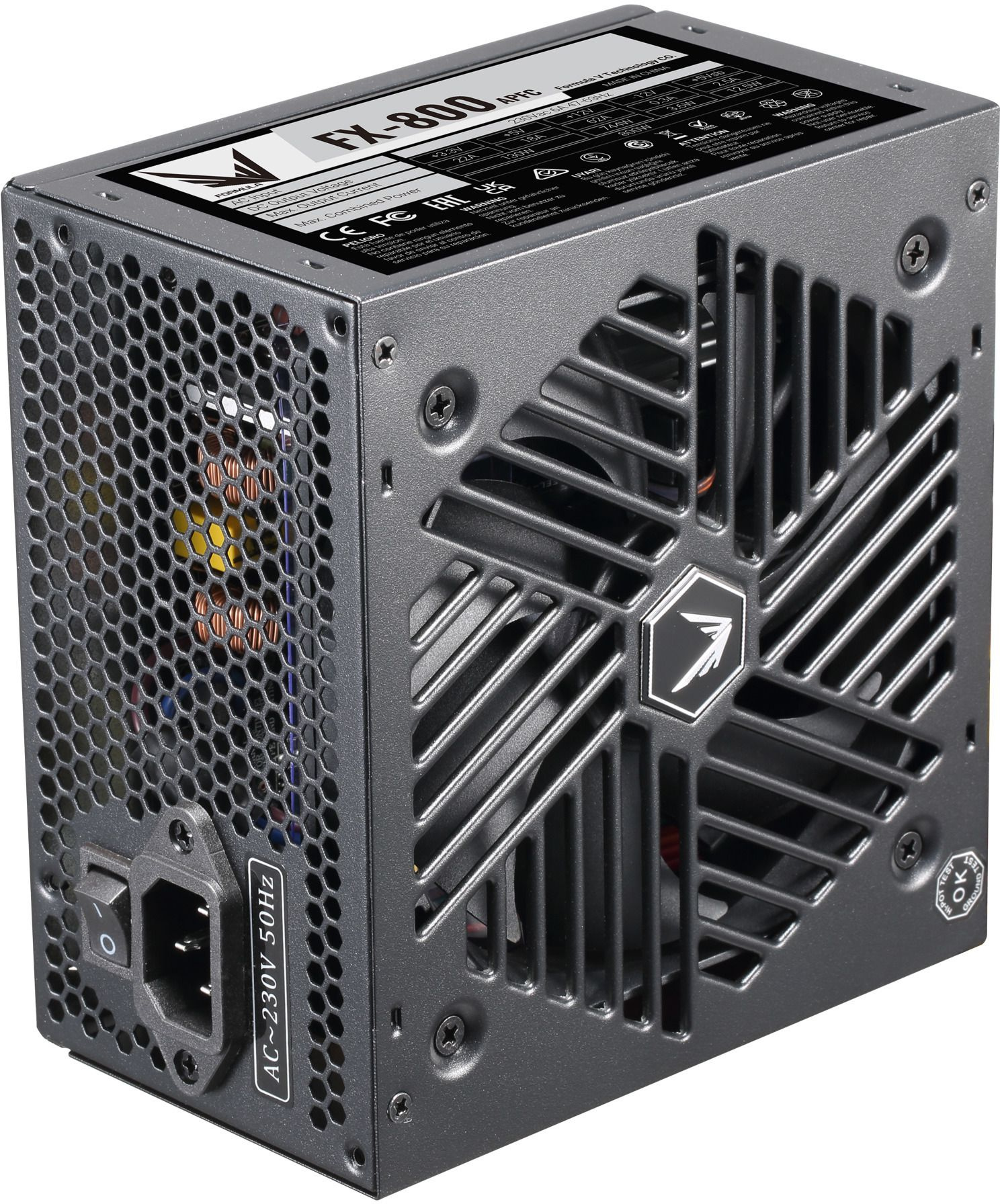 Блок питания Formula ATX 800W FX-800 (24+4+4pin) APFC 120mm fan 4xSATA RTL