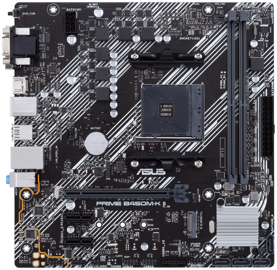 Материнская плата Asus PRIME B450M-K II (90MB1600-M0EAY0)