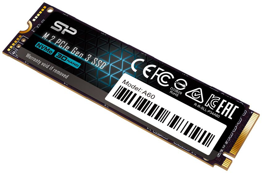Твердотельный диск 2TB Silicon Power P34A60, M.2 2280, PCI-E 3x4 [R/W - 2200/1600 MB/s]